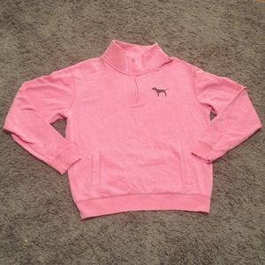 EUC VS PINK half zip sweatshirt